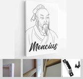 Mencius; or Mengzi was a Chinese Confucian philosopher - Modern Art Canvas - Vertical - 1909537126 - 40-30 Vertical