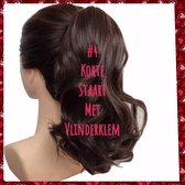 Paardenstaart met vlinderklem #4 ponytail krul 30cm haarstuk hair extensions