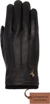Schwartz & von Halen Leren Handschoenen voor Heren Harvey (zwart) - geitenleren handschoenen met luxe wol voering & touchscreen-functie Premium Handschoenen Designed in Amsterdam -