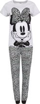 Grijze tweedelige pyjama met neon panterpatroon Minnie Mouse DISNEY L