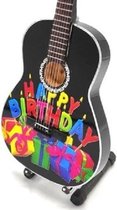 Miniatuur gitaar Happy Birthday