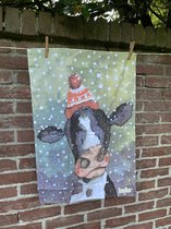 Alex Clark Theedoek Kerst Koe ~ Christmas Cow