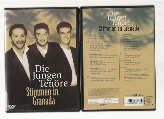 DIE JUNGEN TENÖRE - STIMMEN IN GRANADA