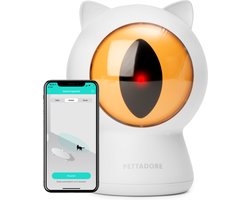 Pettadore Play Red Dot - Laser Kattenspeeltjes - Autoplay en via Bluetooth Handmatig in App - Kattenspeelgoed - Laserpen Image