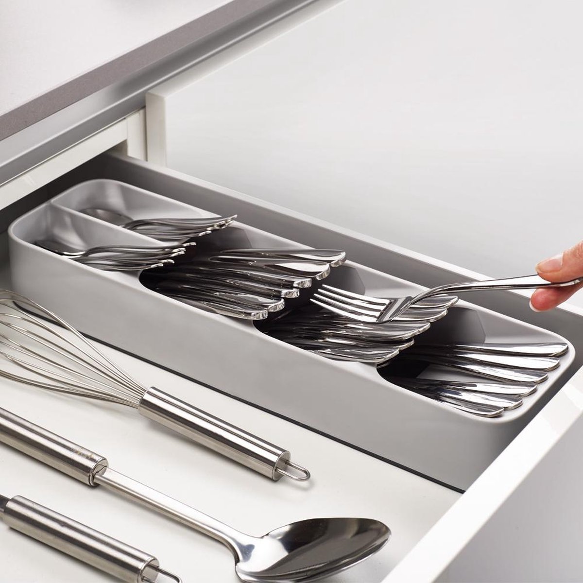 Joseph Joseph Bestekorganiser - 11x39.5x5.7 cm - Grijs