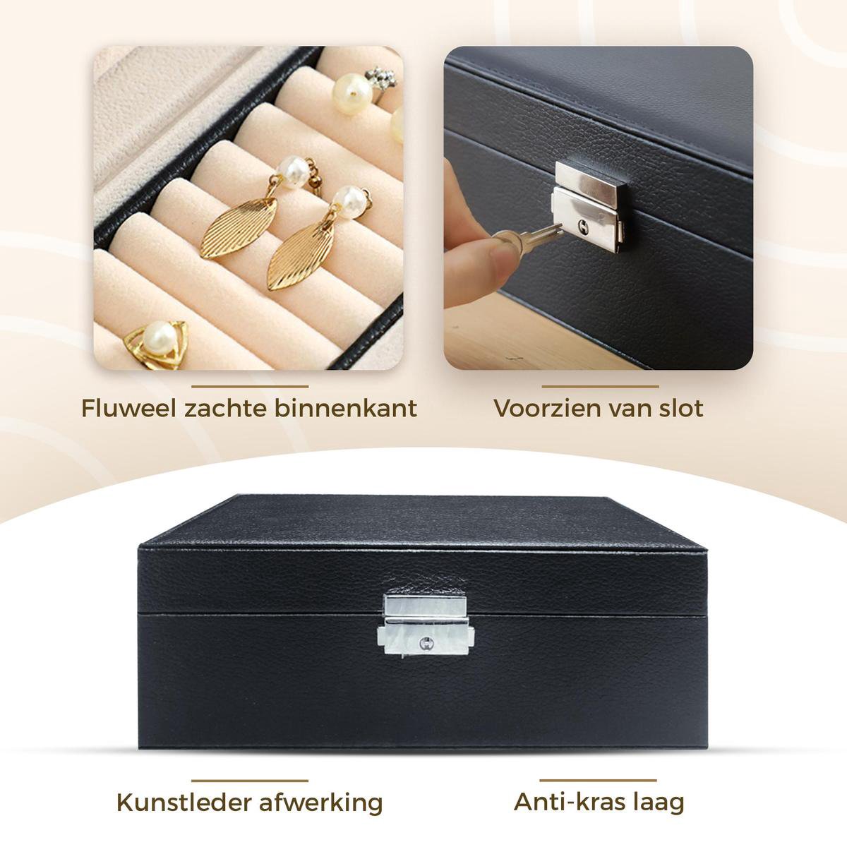 2 Stuks Sieraden Geschenkdoos Armband Geschenkdozen Ketting Oorbel Armband Organizer Box Vierkante Geschenkdozen voor Sieraden (Wit