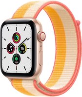 Apple Watch SE 2021 - Sport Loop Bandje - 44 mm - 4G - GPS - Roségoud