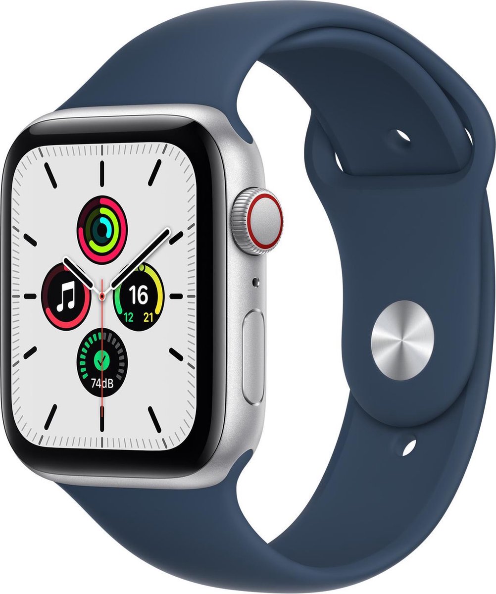 Apple Watch SE 2021 - 44mm - 4G - GPS - Zilver - afbeelding 2