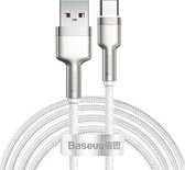 Baseus Cafule Series USB naar USB-C Kabel Metaal 40W 2m Wit