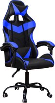 Ergonomische Luxe Gamestoel van Leer - Bureaustoel - Gamestoelen - in Hoogte Verstelbaar - Kantelbaar - Gaming Chair - Blauw