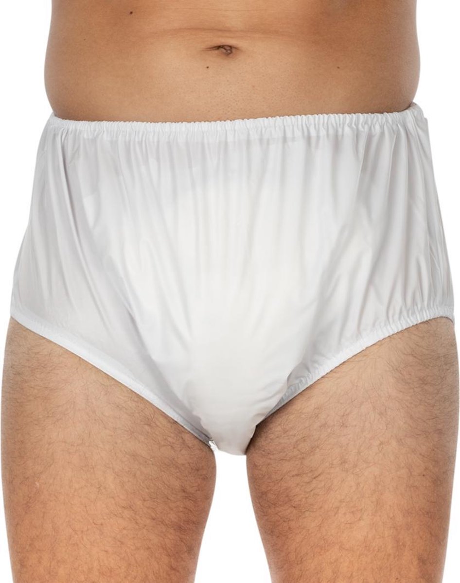 Goedkoopste Suprima 1205 Incontinentiebroekje PVC slip, UNISEX, wit (58) (heupomtrek 142 cm