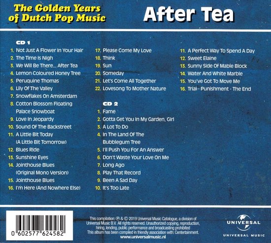 After Tea - Golden Years Of Dutch Pop Music (2 CD), The Golden Years Of Dutch  Pop... | bol.com