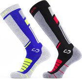 Chaussettes De Chaussettes de ski SINNER Pro Socks II (Pack Double) - Blauw/ Rouge - 36-38