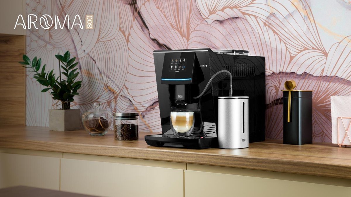 Teesa TSA4008 - Volautomatische espressomachine AROMA 800, met melkreservoir, zwart — afbeelding 7