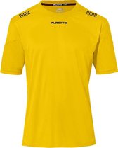 Masita | Sportshirt Heren Korte Mouw - Porto - Wedstrijd - Fitness - Hardloopshirt Heren - Ademend Vocht Regulerend - YELLOW/BLACK - S