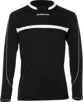 Masita | Sportshirt Brasil Lange Mouw - Vochtregulerend - 100% polyester Duurzaam - Stevig - Zwart-Wit - 140