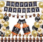 52 delig verjaardagset - Thema: Whisky, Cognac, Scotch - Versiering voor feestjes, verjaardag - feestdecoratie