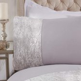 Dekbedovertrek Luxury velvet zilver / 1-persoons