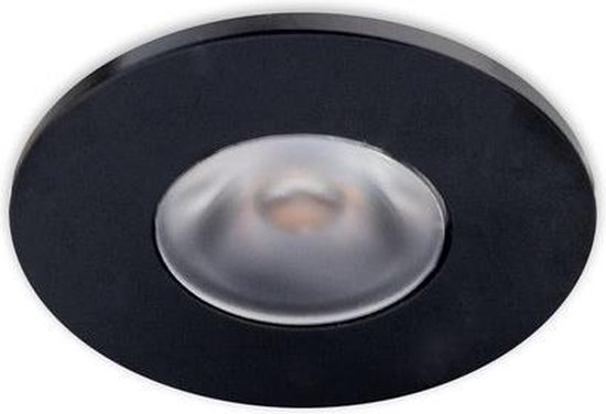 Groenovatie Inbouwspot LED 3W Extra Klein - Zwart - Rond - Ø36mm - Dimbaar - Warm Wit