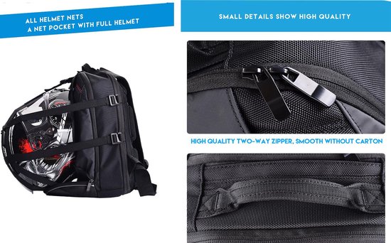 Noir - Sac à dos universel multifonctionnel pour casque de moto, sacs  étanches, sac en filet pour casque, BMW