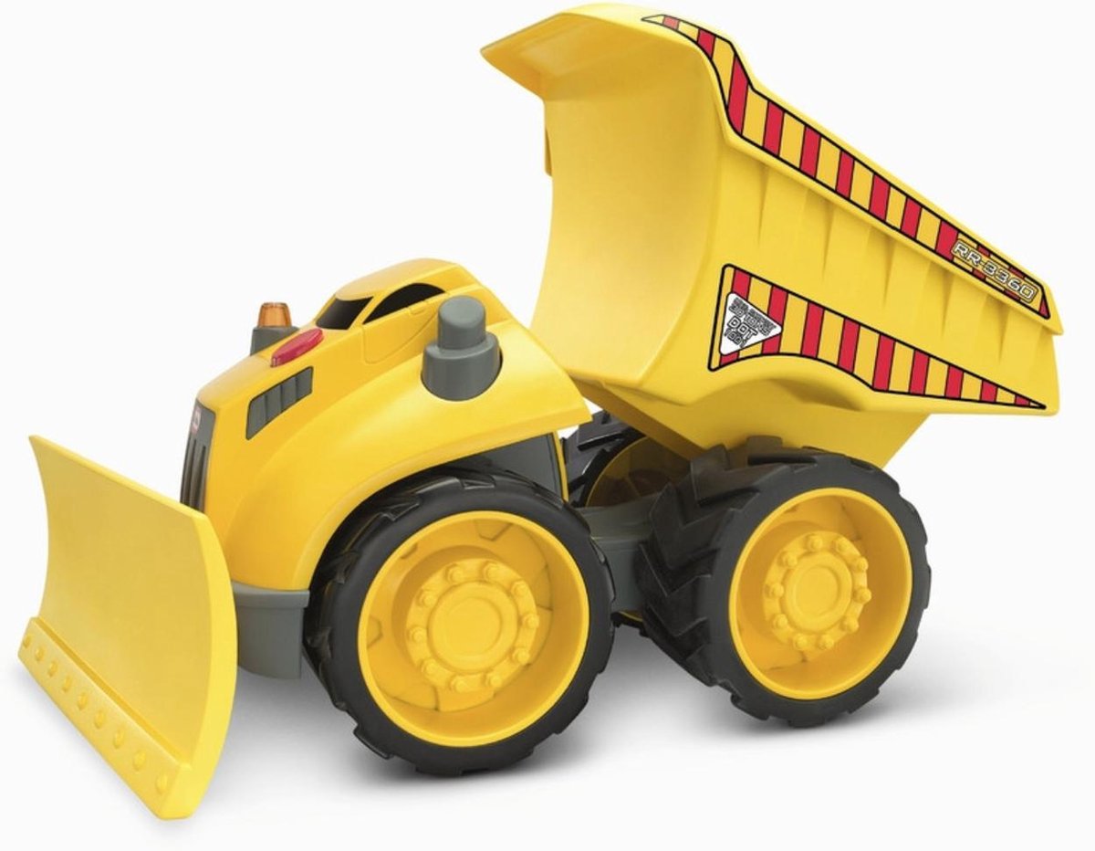Dumpvrachtwagen speelgoed vrachtwagen - 30x25cm - Met licht en soft wielen