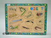 Kinderpuzzel, vormen, insecten