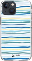 Casetastic Apple iPhone 13 mini Hoesje - Softcover Hoesje met Design - Stripe Vibe Print