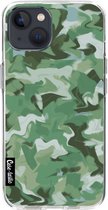 Casetastic Apple iPhone 13 Hoesje - Softcover Hoesje met Design - Army Camouflage Print