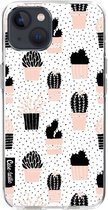 Casetastic Apple iPhone 13 Hoesje - Softcover Hoesje met Design - Cactus Print Print