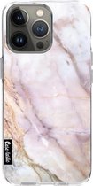 Casetastic Apple iPhone 13 Pro Hoesje - Softcover Hoesje met Design - Pink Marble Print