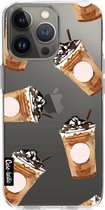 Casetastic Apple iPhone 13 Pro Hoesje - Softcover Hoesje met Design - Coffee To Go Print