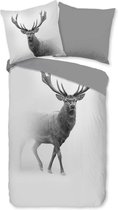 Housse de couette douce Deer simple | 140x200 / 220 | Lisse et couleur rapide | Sans repassage