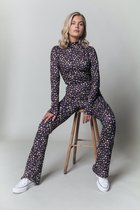 Colourful Rebel Neyo Small Flower Peached Turtle Neck Top - Maat S