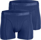 Bamboe Boxershorts | Bamboe Onderbroeken  | Anti-zweet Boxershorts | Naadloze Boxershorts | 2 Paar - Marineblauw | Maat: M | Merk: Bamboosa