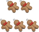 Hangers | Sieraden Maken | Set 5 Hangers Gingerbread | Bedels