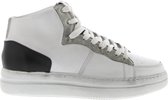 Blackstone WL28 WHITE-BLACK - HIGH SNEAKER - Vrouw - White - Maat: 41