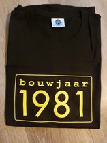 T-shirt met jaar 1981 XL ( cadeau tip )