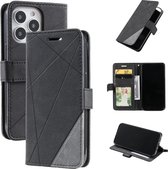 Book Case Apple iPhone 13 Pro | Hoogwaardig PU Leren Hoesje | Lederen Wallet Case | Luxe Uitstraling | Telefoonhoesje | Pasjeshouder | Portemonnee | Zwart