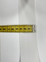 Elastiek band 4 cm breed - Wit bandelastiek - blister 2x 1 m