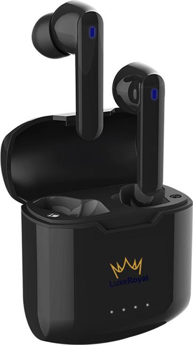 LuxeRoyal Draadloze Oordopjes - Zwart - Wireless Earbuds - Bluetooth oordopjes - Draadloze Oortjes