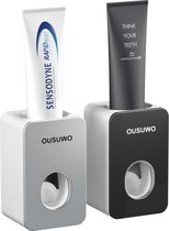Pakito - Tandpasta uitknijper - Tandpasta dispenser - Tandpasta - Toothpaste - Tube uitknijper - Tandpasta houder - Grijs