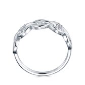 Di Lusso - Ring Guéret - Zirkonia's - Zilver 925 - Dames - 19.00 mm