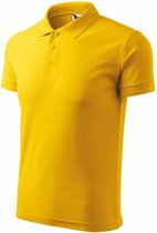 Adler Heren Polo Shirt Piqué geel XXL (cadeautip)