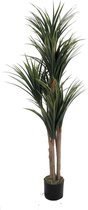 Dracaena Kunstplant 130 cm | Dracaena Marginata Kunstboom | Kunstplanten voor Binnen | Drakenbloedboom Kunstplant