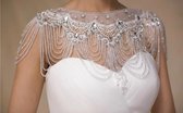 Luxe Wedding Bolero Korte Vrouwen Jas Kralen Kristallen Sjaal Stola Bridal Capes Wrap Delicate Bruiloft Accessoires