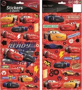 stickervel Cars junior 35,5 cm papier rood 2-delig