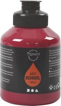 Acrylverf donkerrood 500 ml