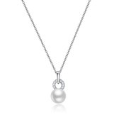 Di Lusso - Collier Plaisir - Zoetwaterparel - Zilver 925 - Dames - 45 cm