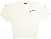 just be kids - trui jurk wit - meisjes - maat 110-116