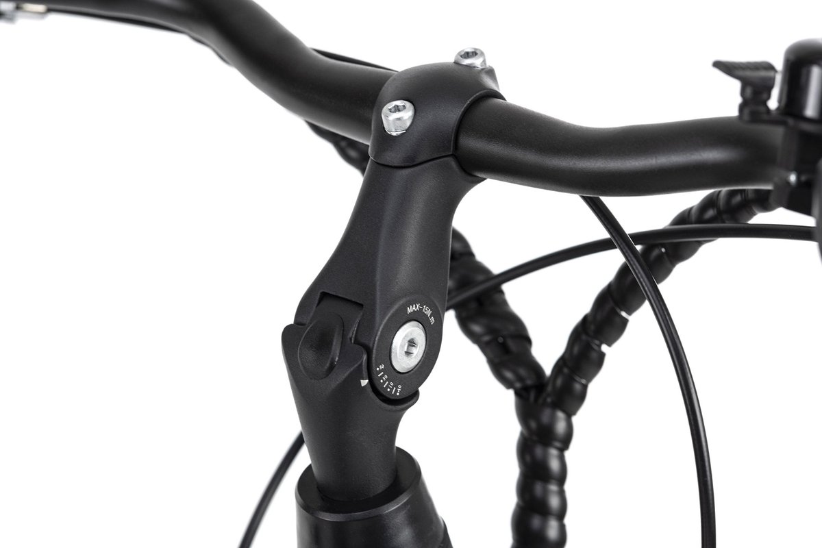 ADORE Versailles 28" E-Bike – Alu City Herren Pedelec, zwart, 250 Watt, Li-Ion 36V/10,4Ah, 7 versnellingen – foto 5